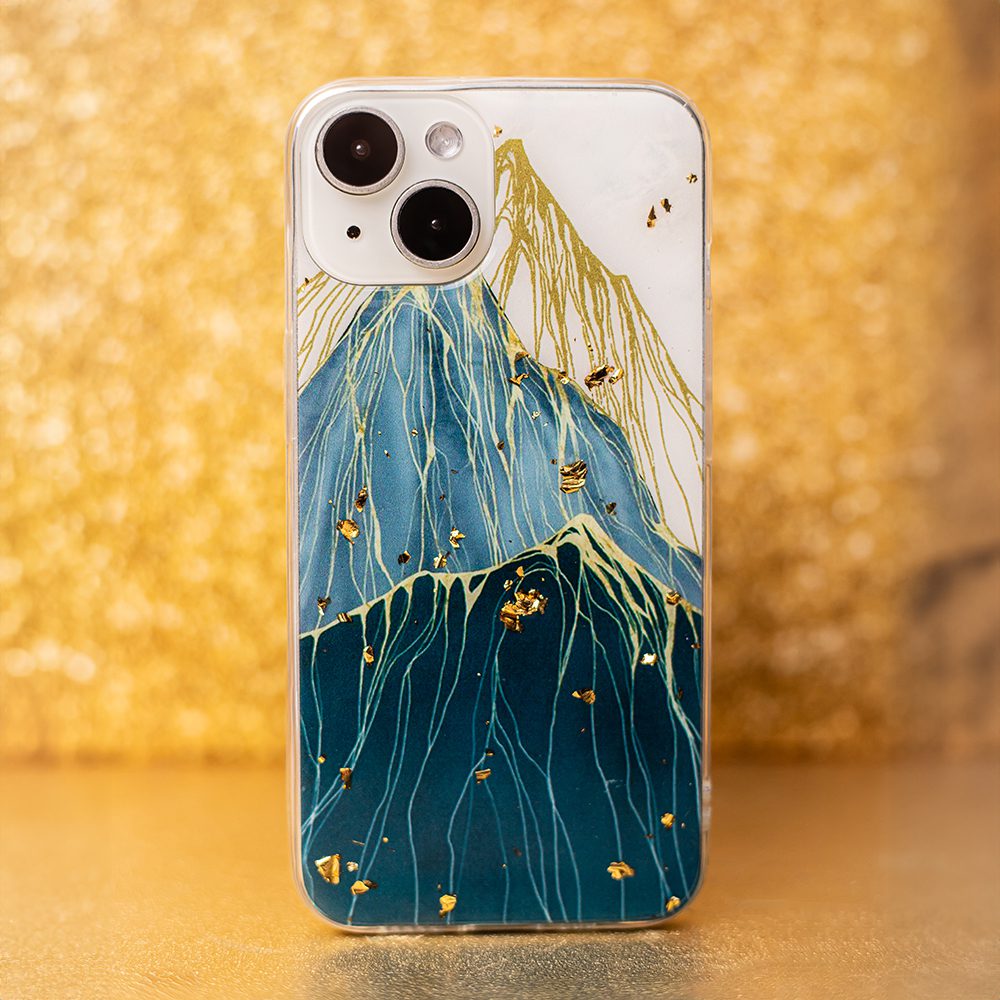 383219_oryg Gold Glam case for iPhone 12 / 12 Pro 6,1" mountain