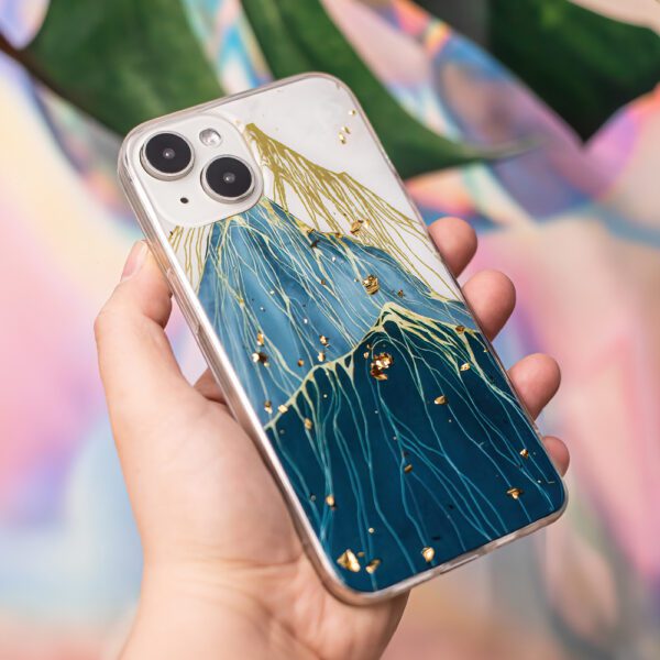 383222_oryg Gold Glam case for iPhone 14 6,1" mountain