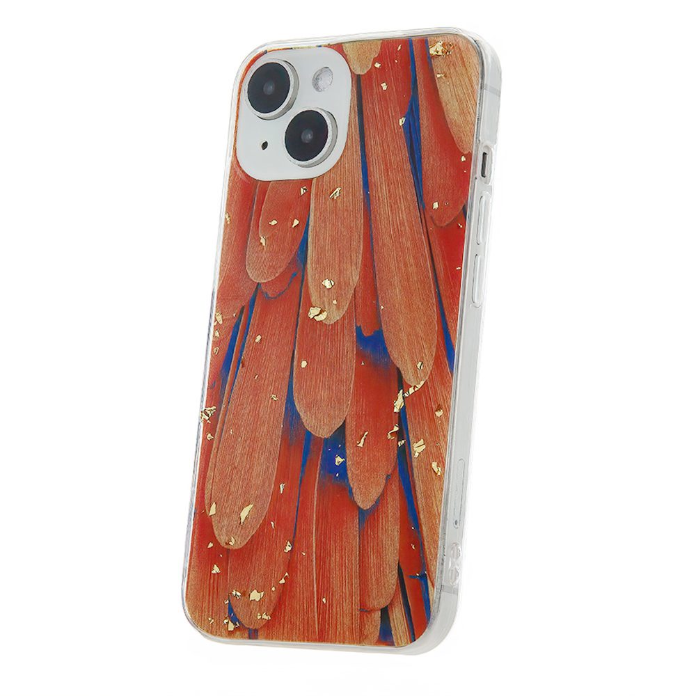 383226_oryg Gold Glam case for iPhone 12 / 12 Pro 6,1" orange