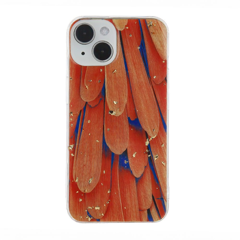 383227_oryg Gold Glam case for iPhone 12 / 12 Pro 6,1" orange
