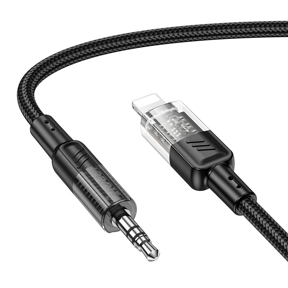 3835a5c15b26cfebcf8b21b580c045e5 Cable AUX Jack 3,5 mm to Lightning Hoco 1,2 m UPA27 black