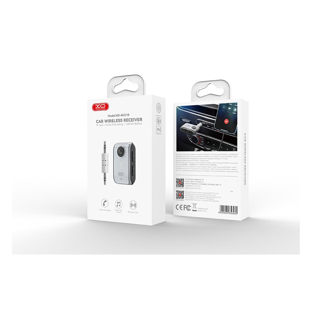 383926_oryg XO transmitter FM BCC15 Bluetooth MP3 jack 3,5 mm black