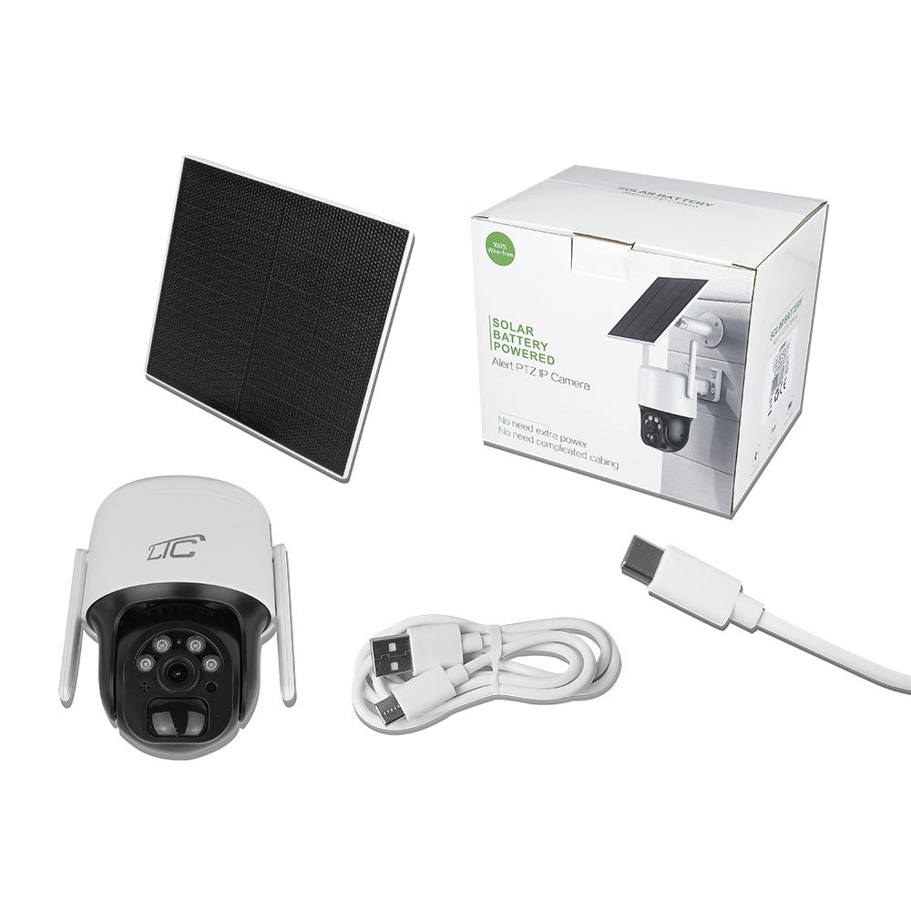 384084_oryg Solar rotary exterior IP camera white IP66 PTZ WiFi IP 3Mpix 3W USB-C 5V 9600mAh 320* SMART LTC Vision