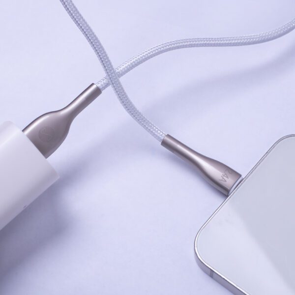 Forever Sleek cable USB - Lightning 1,0 m 2.4A white