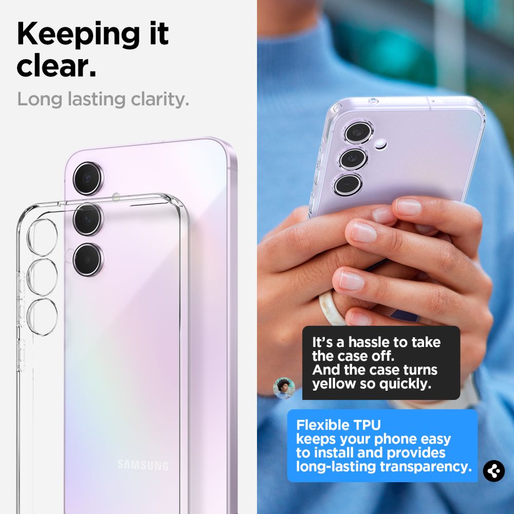 384927_oryg Spigen Liquid Crystal case for Samsung Galaxy A55 5G transparent