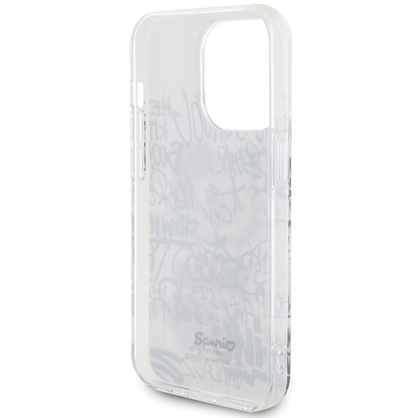 Hello Kitty case for iPhone 15 Pro 6,1" white hardcase IML Kitty On Bricks Graffiti