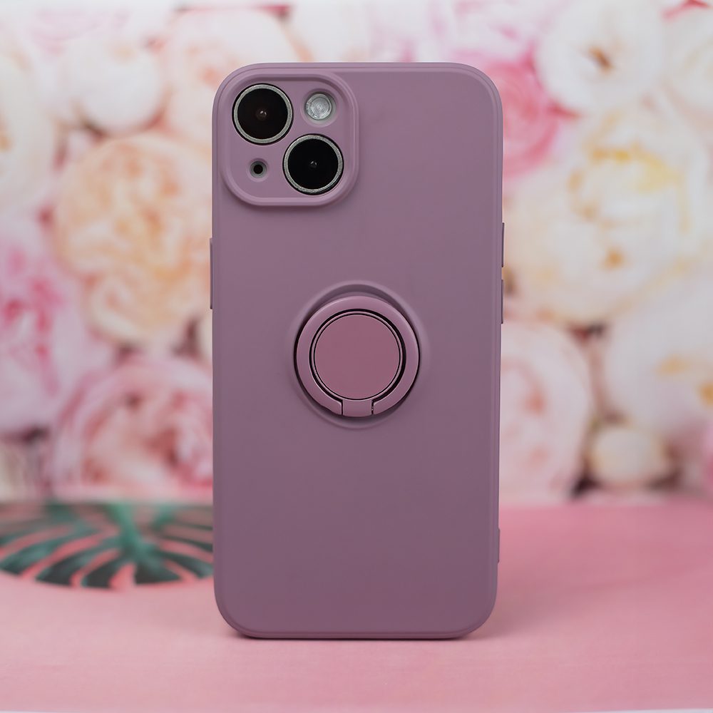 385624_oryg Finger Grip case for iPhone 14 6,1" light purple