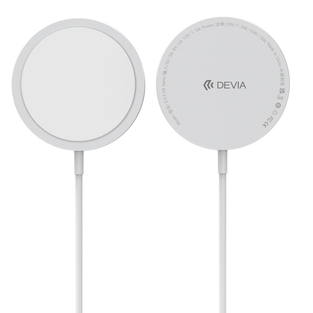 Devia wireless charger Smart magnetic 15W white