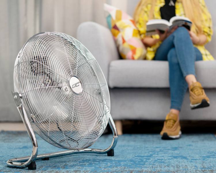 Floor Fan 18'' 120W chrome LTC