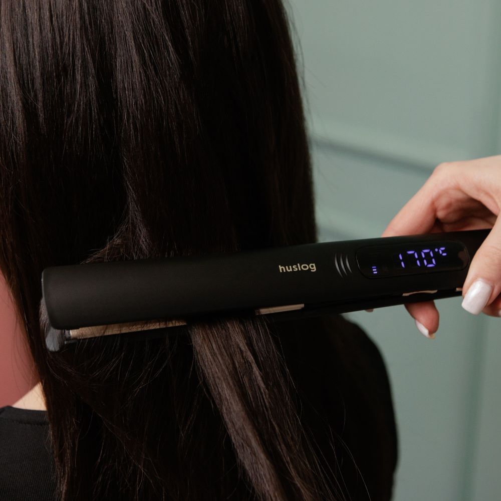 388808_oryg Huslog Hair straightener with LED display BE-380124