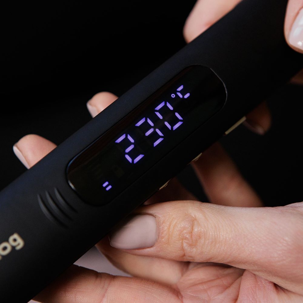 388809_oryg Huslog Hair straightener with LED display BE-380124