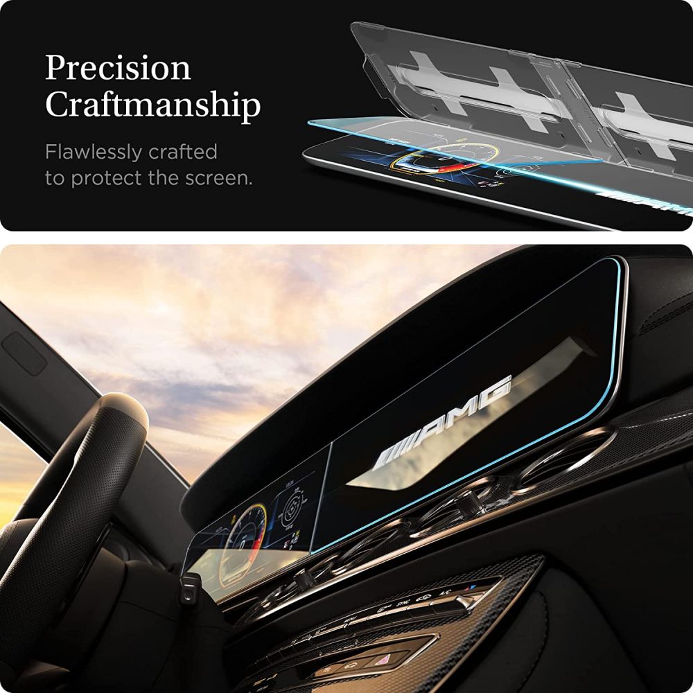 388878_oryg Spigen tempered glass "EZ FIT" SET MERCEDES E-CLASS 2020 / 2021