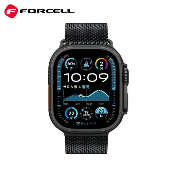 38e105179b1cc2acdbffbd5497137d2a FORCELL F-DESIGN FA11 stainless steel strap for APPLE Watch 38 / 40 / 41 mm black
