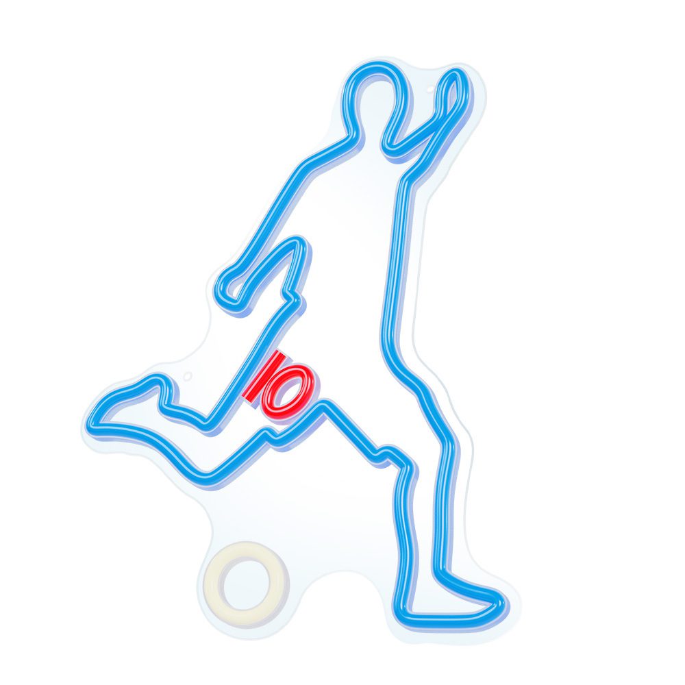 Neon PLEXI LED FOOTBALLER multicolor FPNE31 Forever Light