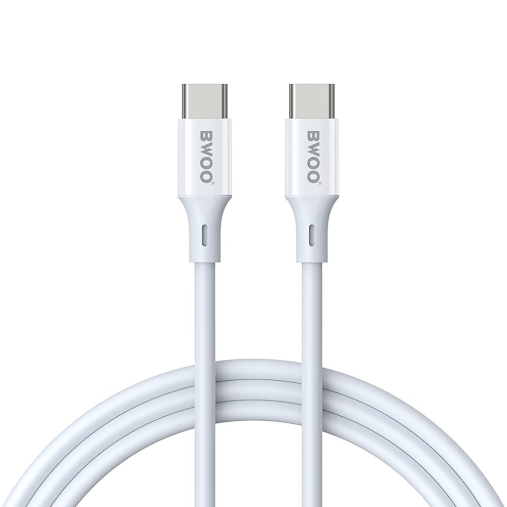 BWOO Cable USB-C - USB-C 1m 60W ABS + TPE X282 C-C white