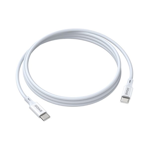 BWOO Cable USB-C - USB-C 1m 60W ABS + TPE X282 C-C white