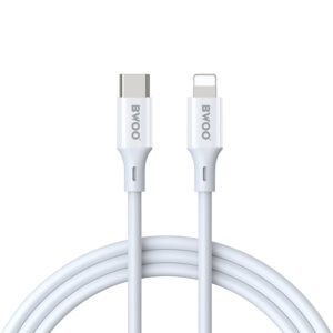 BWOO Cable USB-C - Lightning 1m 27W ABS + TPE X283 C-L white