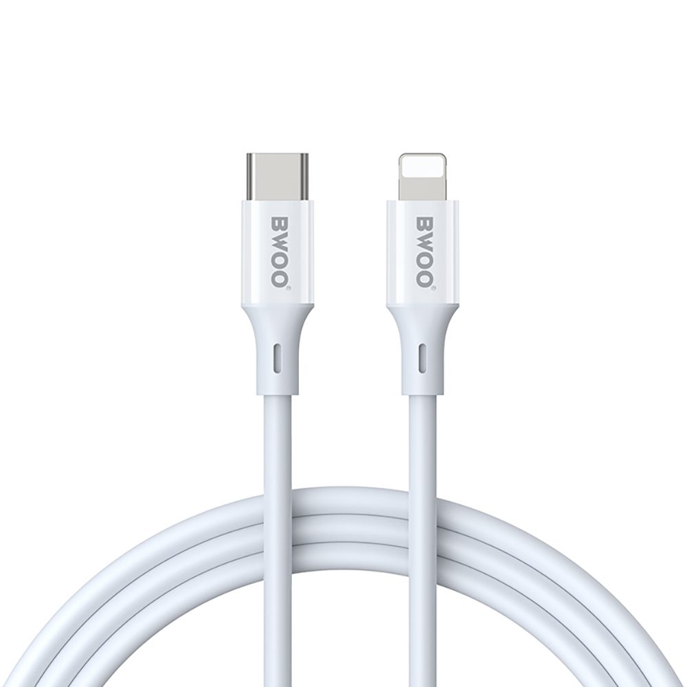 391149_oryg BWOO Cable USB-C - Lightning 1m 27W ABS + TPE X283 C-L white