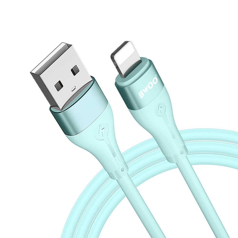391158_oryg BWOO Cable USB - Lightning 1m 3A Minimalist Silicone White X280L