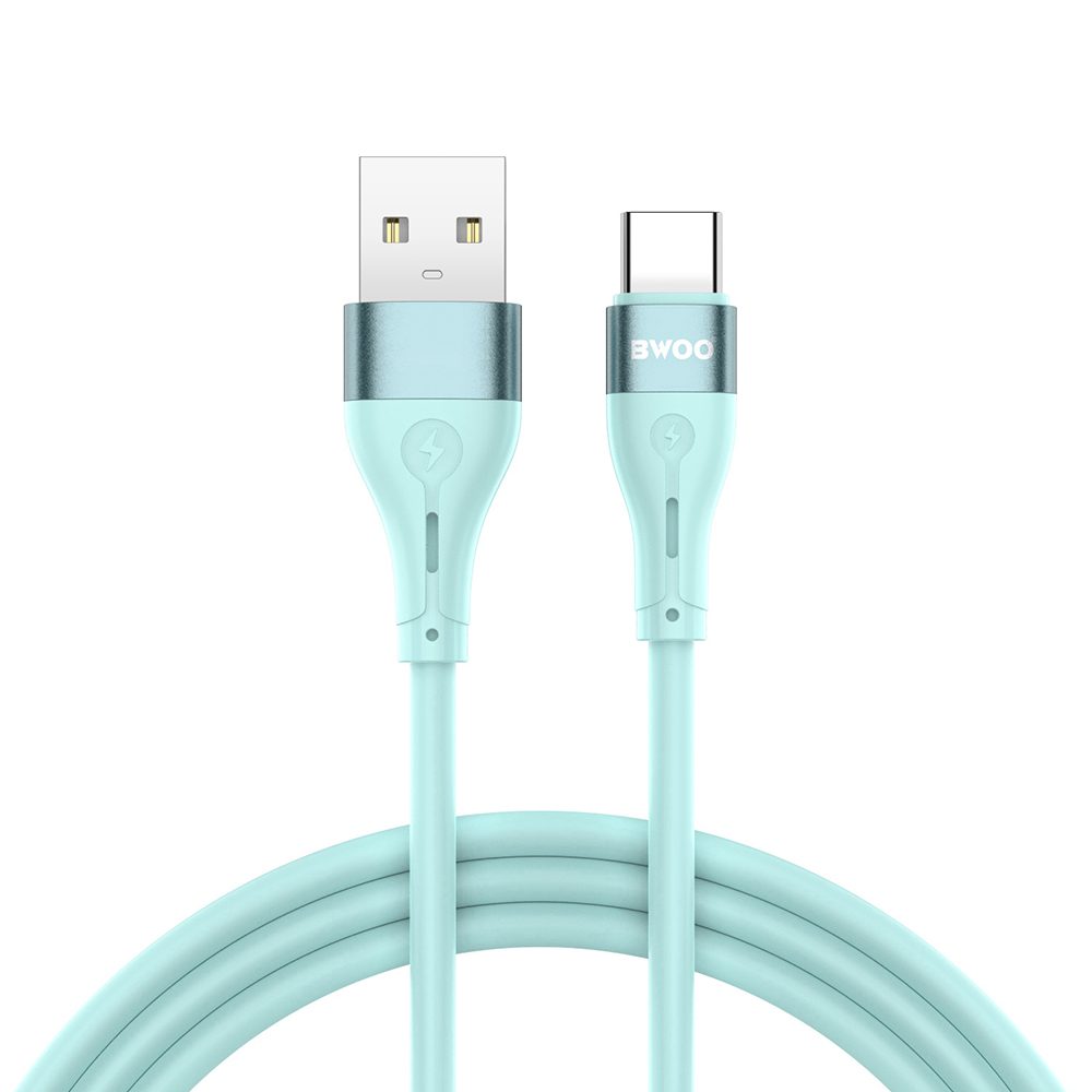 BWOO Cable USB - USB-C 1m 3A Minimalist Silicone White X280C