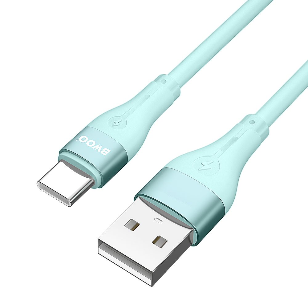 BWOO Cable USB - USB-C 1m 3A Minimalist Silicone White X280C