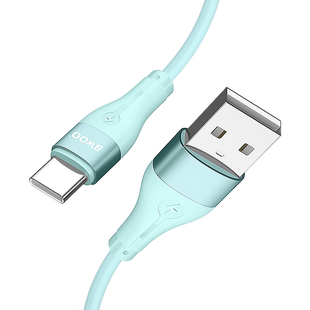BWOO Cable USB - USB-C 1m 3A Minimalist Silicone White X280C
