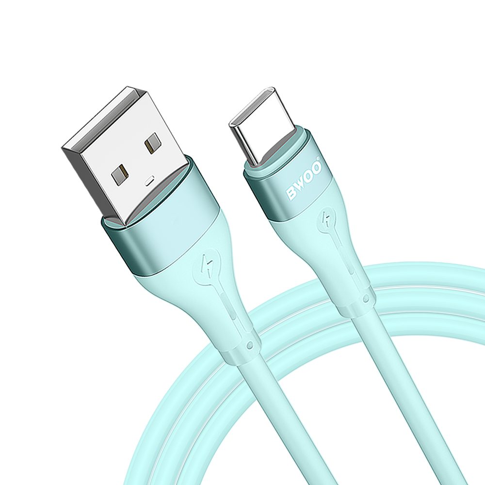 BWOO Cable USB - USB-C 1m 3A Minimalist Silicone White X280C