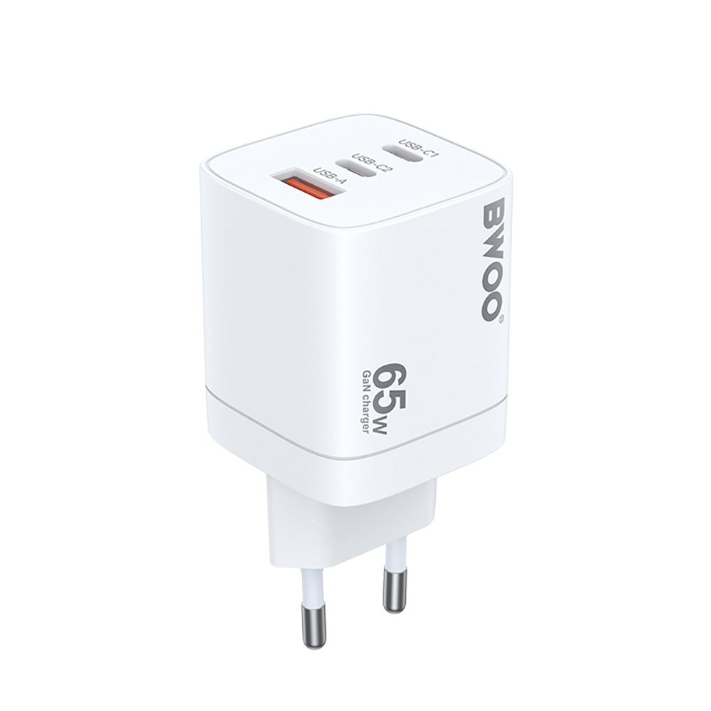 391184_oryg BWOO CDA147PD wall charger 2x USB-C port + USB-A 65W white