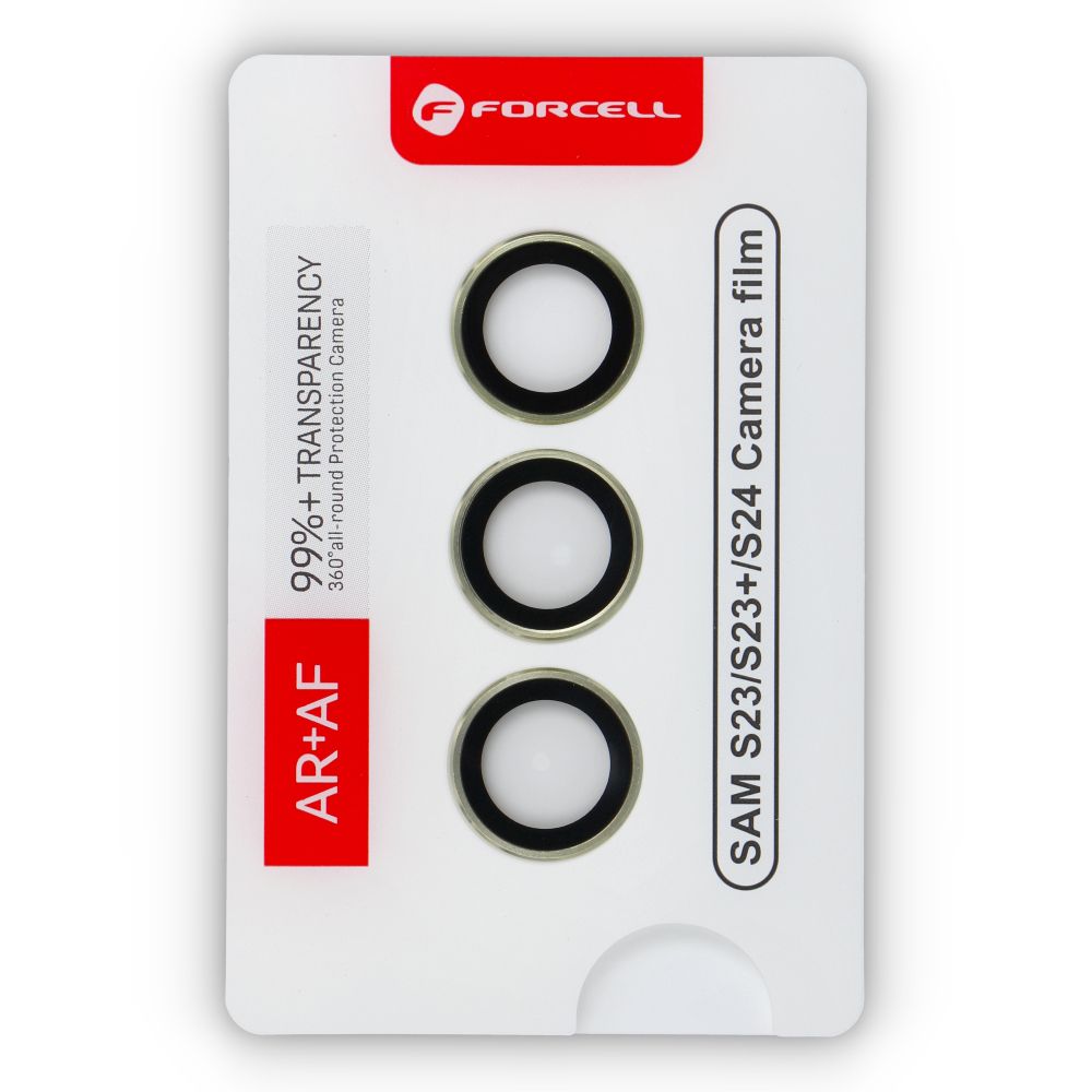 Forcell Premium Camera Lens Tempered Glass - for Samsung Galaxy S24 Yellow