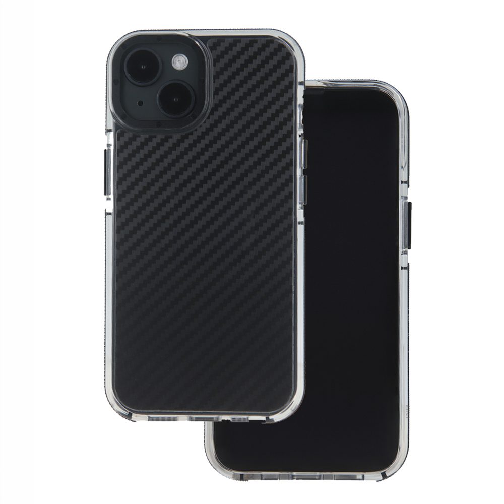391703_oryg Acrylic Carbon case for iPhone 12 / 12 Pro 6,1" black