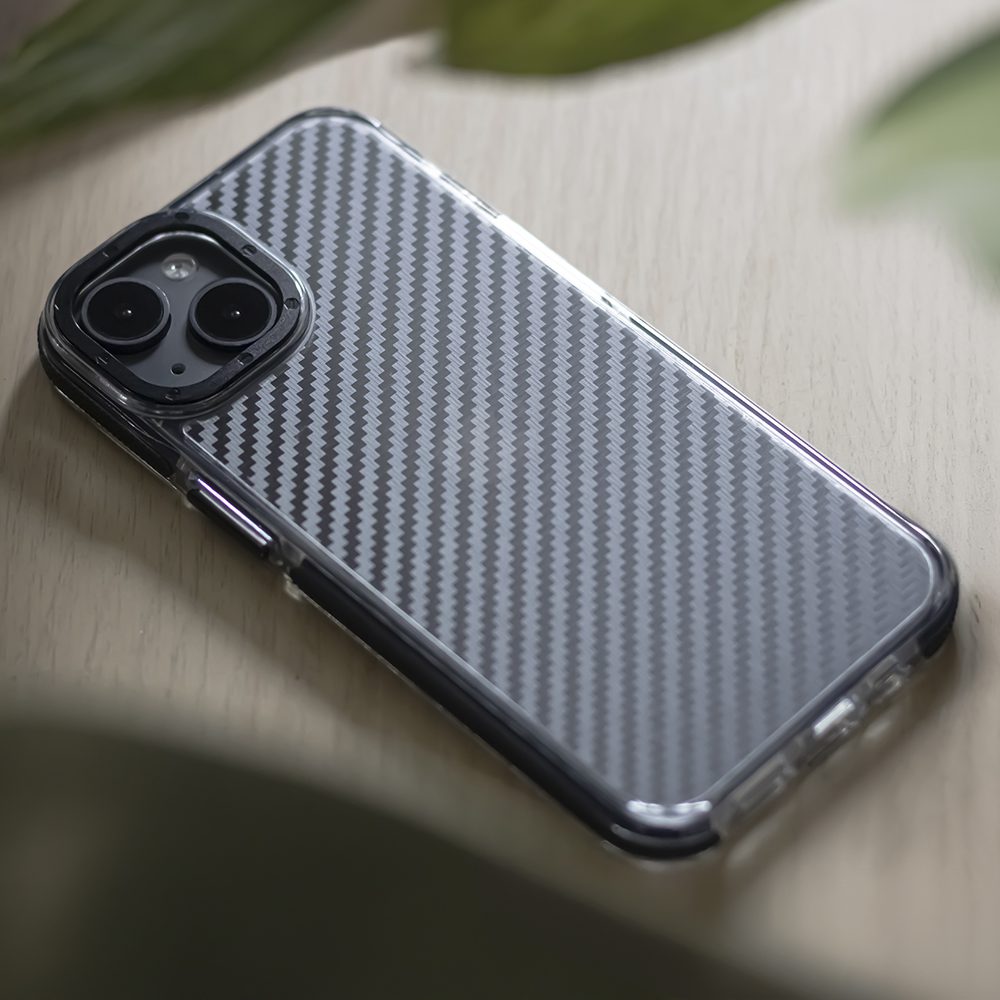 391711_oryg Acrylic Carbon case for iPhone 12 / 12 Pro 6,1" black