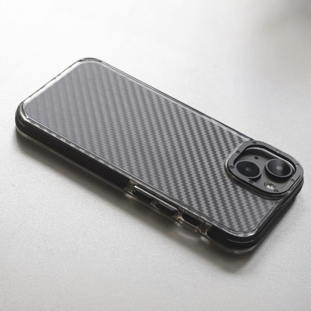 391714_oryg Acrylic Carbon case for iPhone 12 / 12 Pro 6,1" black