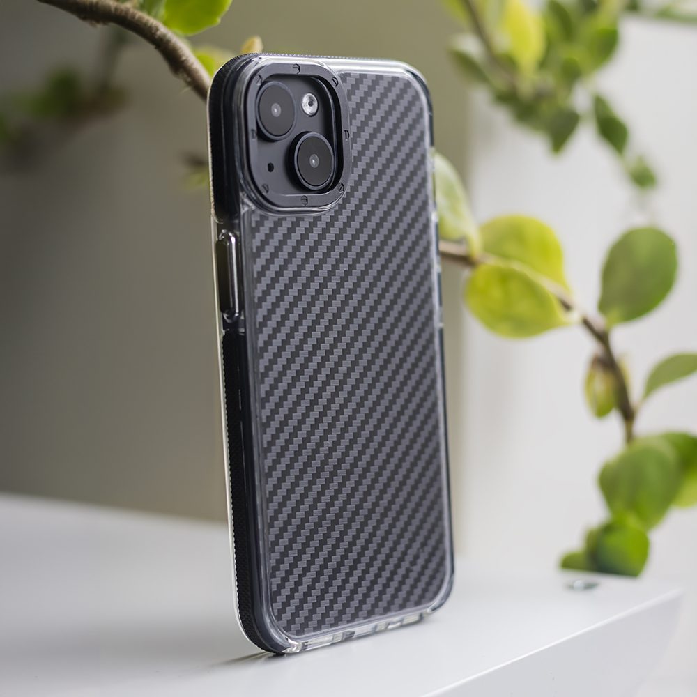 391716_oryg Acrylic Carbon case for iPhone 12 / 12 Pro 6,1" black