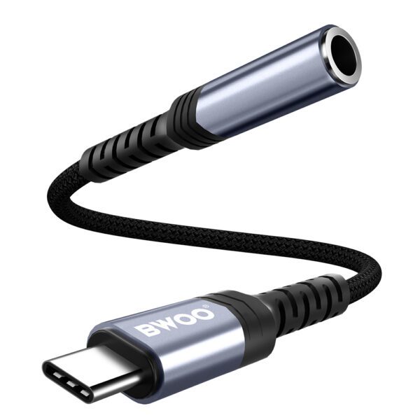BWOO Adapter AUX 3.5mm - USB-C Black BZ47