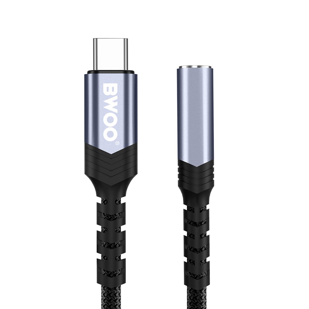 BWOO Adapter AUX 3.5mm - USB-C Black BZ47