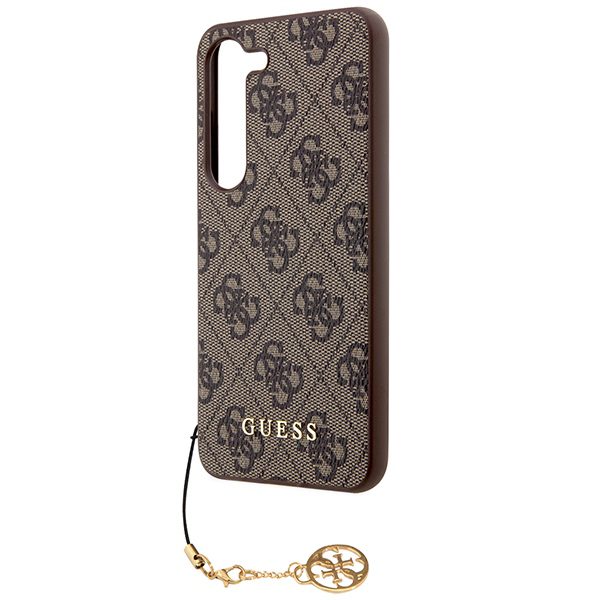 393062_oryg Guess case for Samsung Galaxy A55 GUHCSA55GF4GBR brown HC PU 4G with charm
