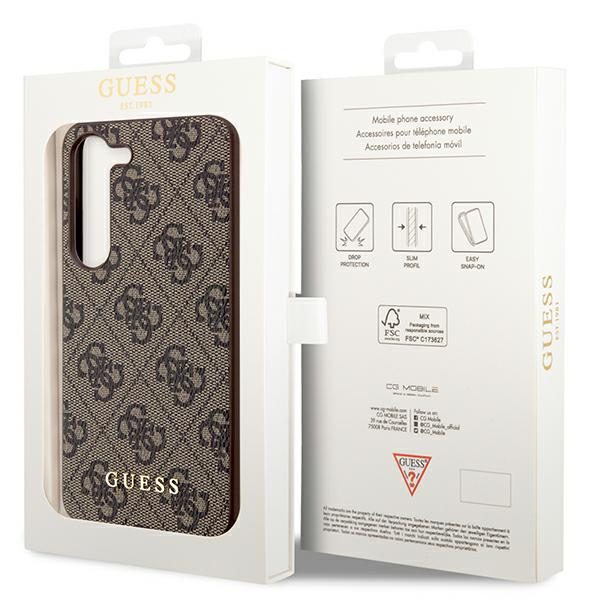 393064_oryg Guess case for Samsung Galaxy A55 GUHCSA55GF4GBR brown HC PU 4G with charm