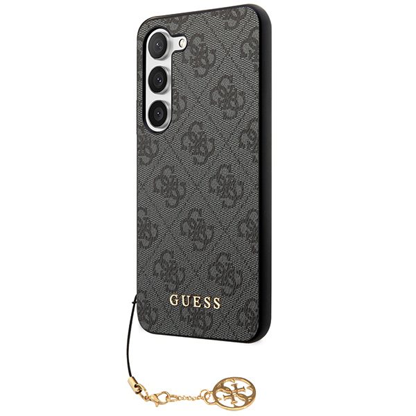 393075_oryg Guess case for Samsung Galaxy A55 GUHCSA55GF4GGR black HC PU 4G with charm