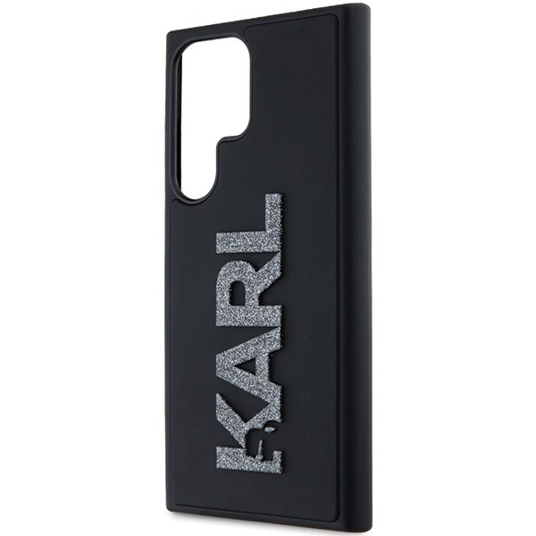 Karl Lagerfeld case for Samsung Galaxy S24 Ultra KLHCS24L3DMBKCK black HC 3D logo glitter