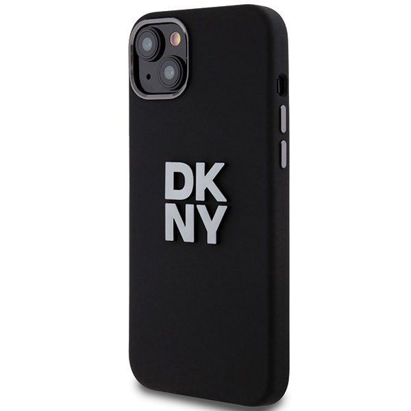 393322_oryg DKNY case for iPhone 15 Plus 6,7" DKHCP15MSMCBSK black HC silicone w stack metal logo