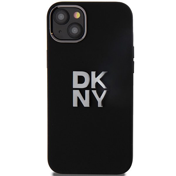 393323_oryg DKNY case for iPhone 15 Plus 6,7" DKHCP15MSMCBSK black HC silicone w stack metal logo