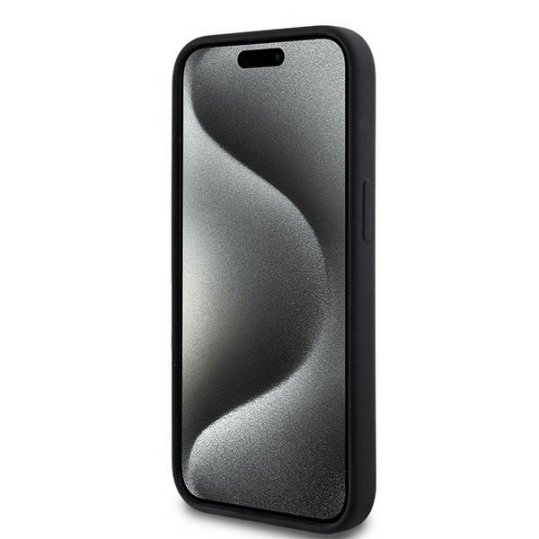 393405_oryg DKNY case for iPhone 15 Plus 6,7" DKHMP15MSNYACH black HC Magsafe silicone w arch logo
