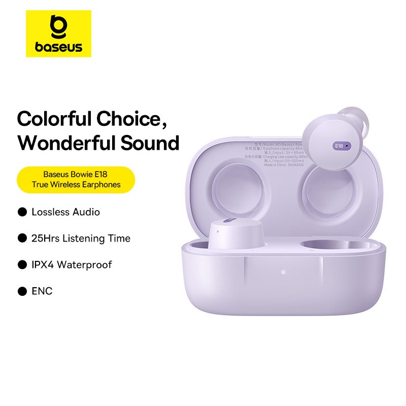 393943_oryg Baseus Bowie E18 True Wireless Earphones Star Purple