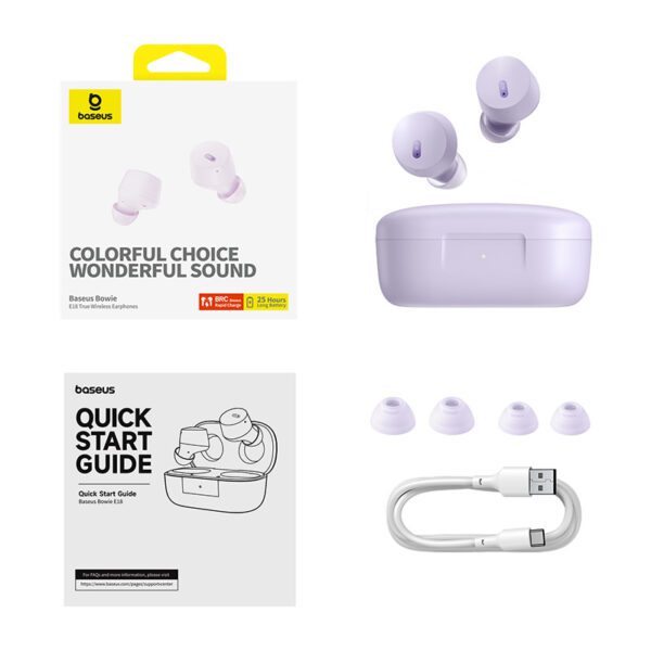 393948_oryg Baseus Bowie E18 True Wireless Earphones Star Purple