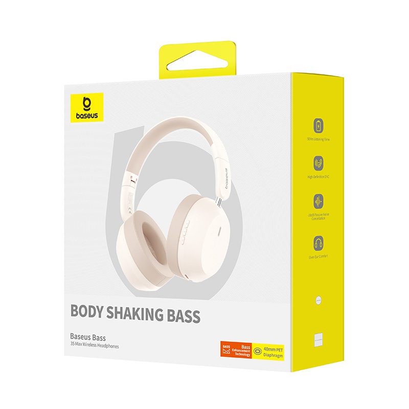 393968_oryg Baseus Bass 35 Max Wireless Headphones Stellar White