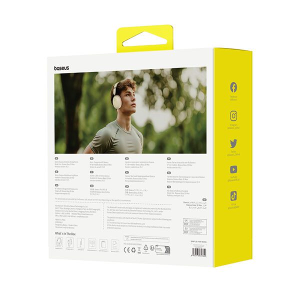 393969_oryg Baseus Bass 35 Max Wireless Headphones Stellar White