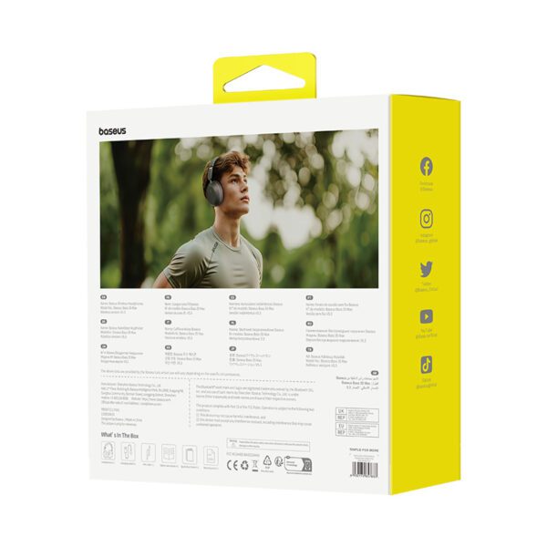 394003_oryg Baseus Bass 35 Max Wireless Headphones Twilight Grey