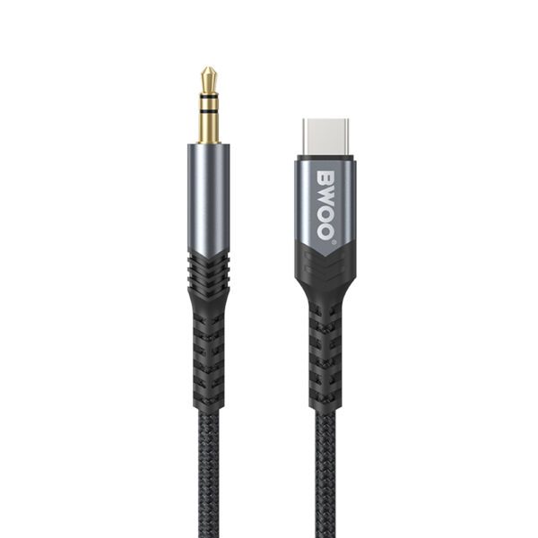 394857_oryg BWOO kabel AUX 3.5mm - USB-C BO-AUX066 czarny