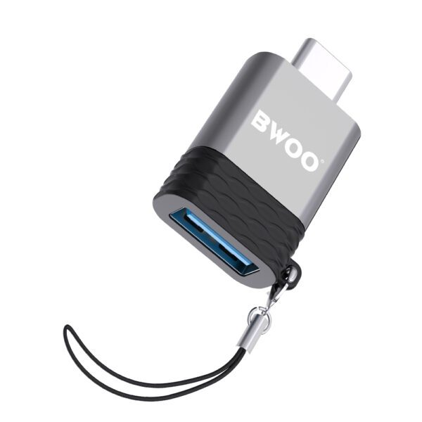 BWOO Adapter USB - USB-C Gray OTG BZ-35