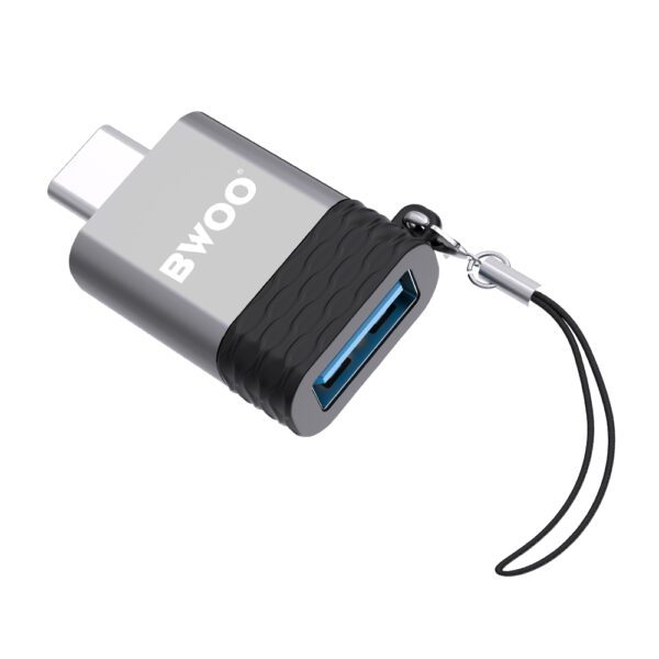BWOO Adapter USB - USB-C Gray OTG BZ-35